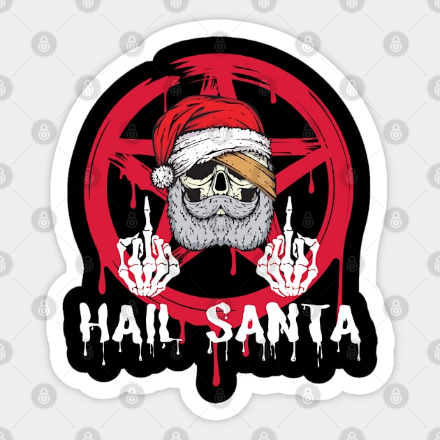 Hail Santa Sticker by M.Y